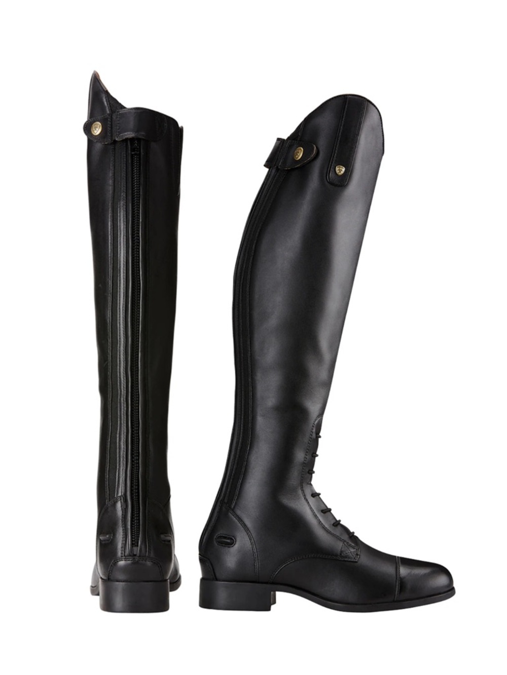 Gently used Ariat Black Heritage Contoured 2 II Tall Riding Boots size 7, 37.5